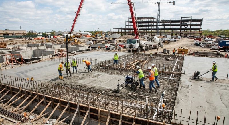 Commercial Slab Installation in Katy, TX